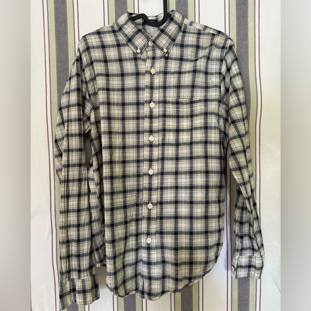 Abercrombie & Fitch Navy and White Checkered Shirt